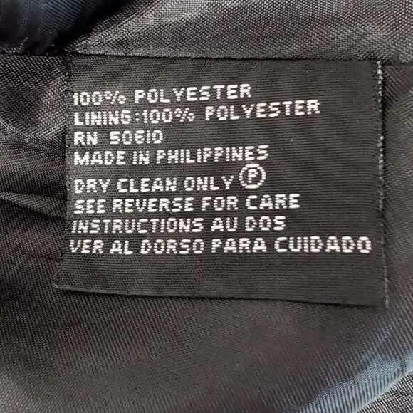 VTG Kasper Suit Jacket / Top Blouse Set Women's 14P 14 Petite Black Tan Career - Picture 7 of 16